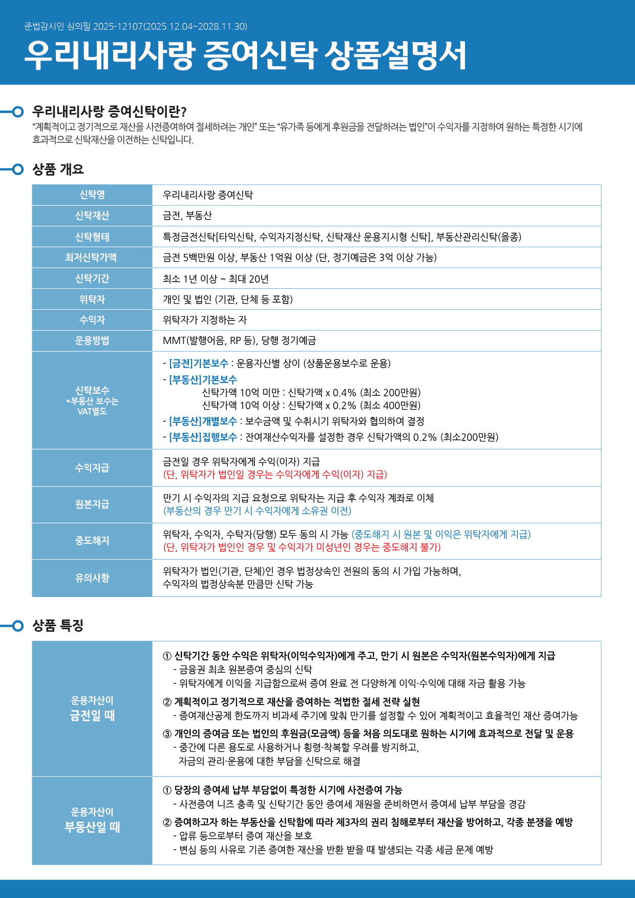 우리내리사랑 증여신탁1